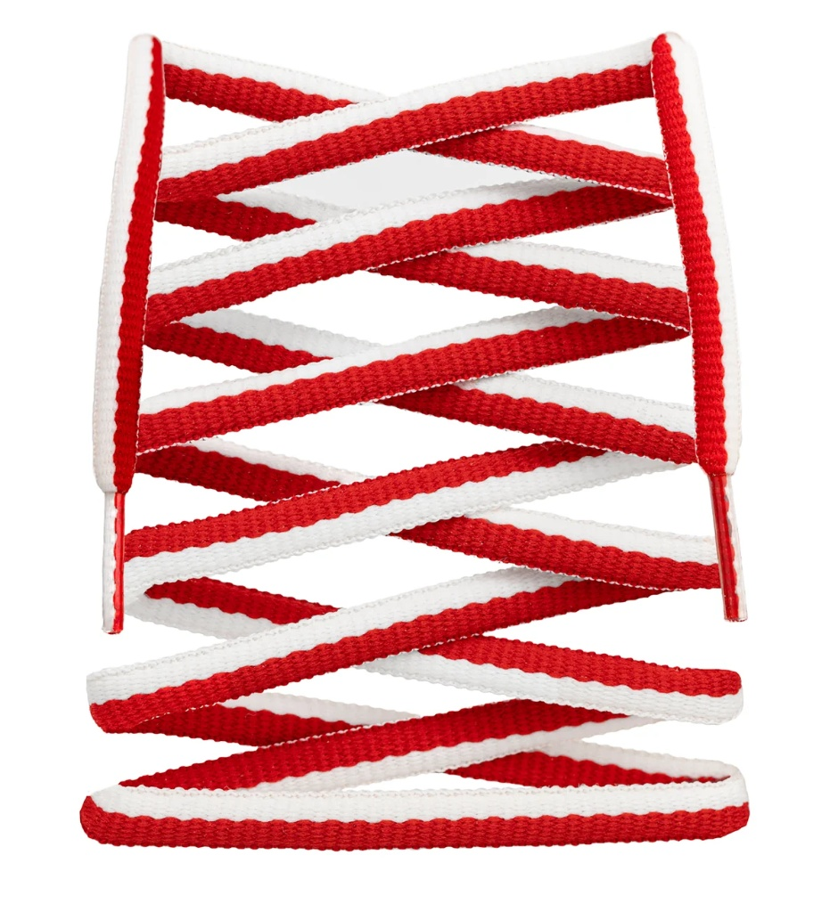 Red / White Sb Dunk Shoelaces