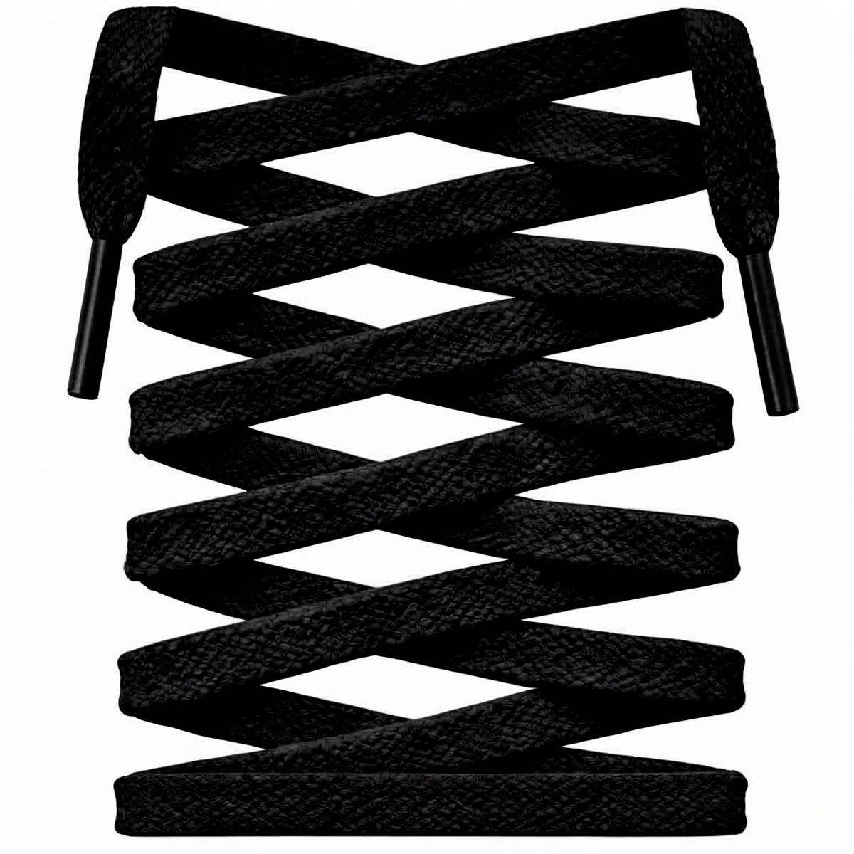 Black Premium Flat Shoelaces