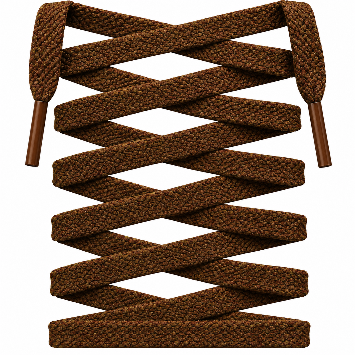 Brown Premium Flat Shoelaces