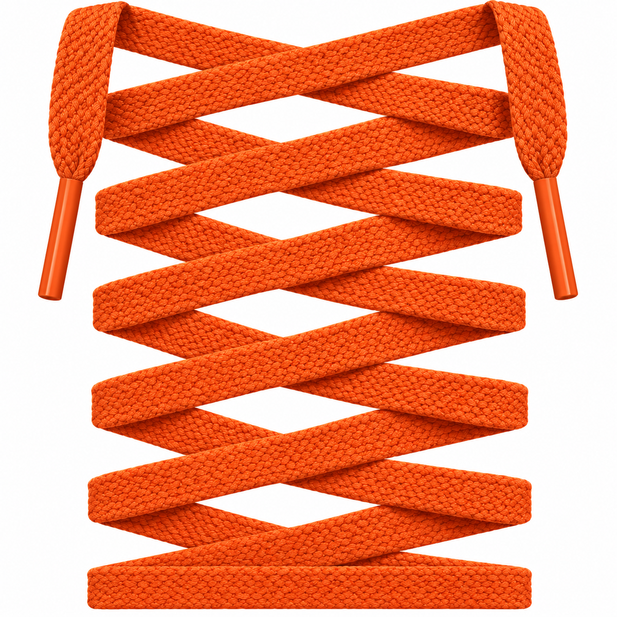 Orange Premium Flat Shoelaces