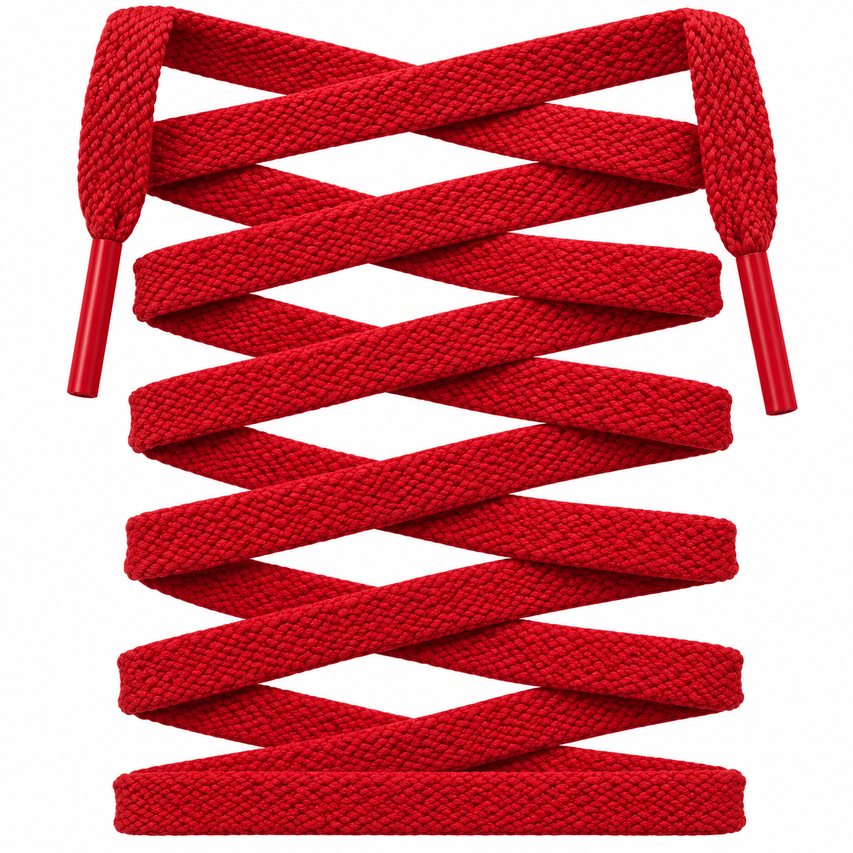 Red Premium Flat Shoelaces