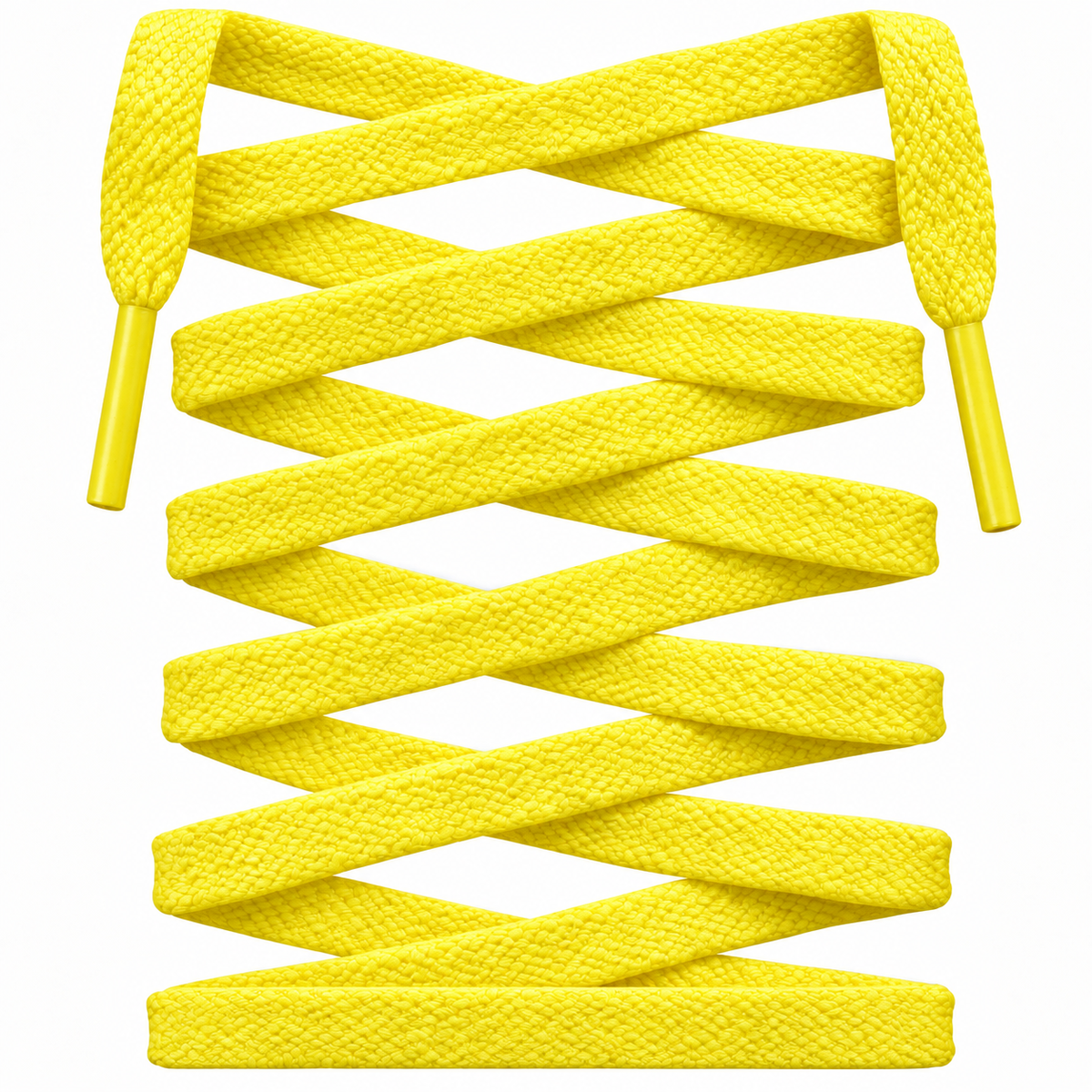 Yellow Premium Flat Shoelaces