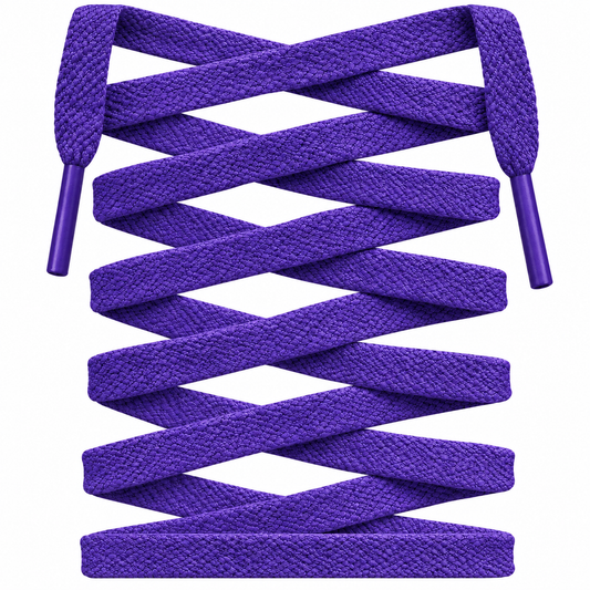 Purple Premium Flat Shoelaces
