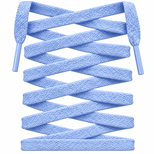 Baby Blue Premium Flat Shoelaces