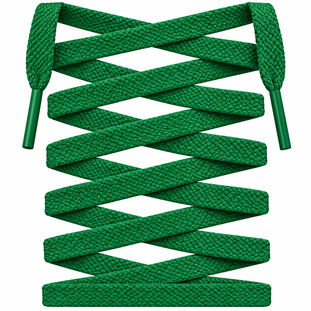 Green Premium Flat Shoelaces