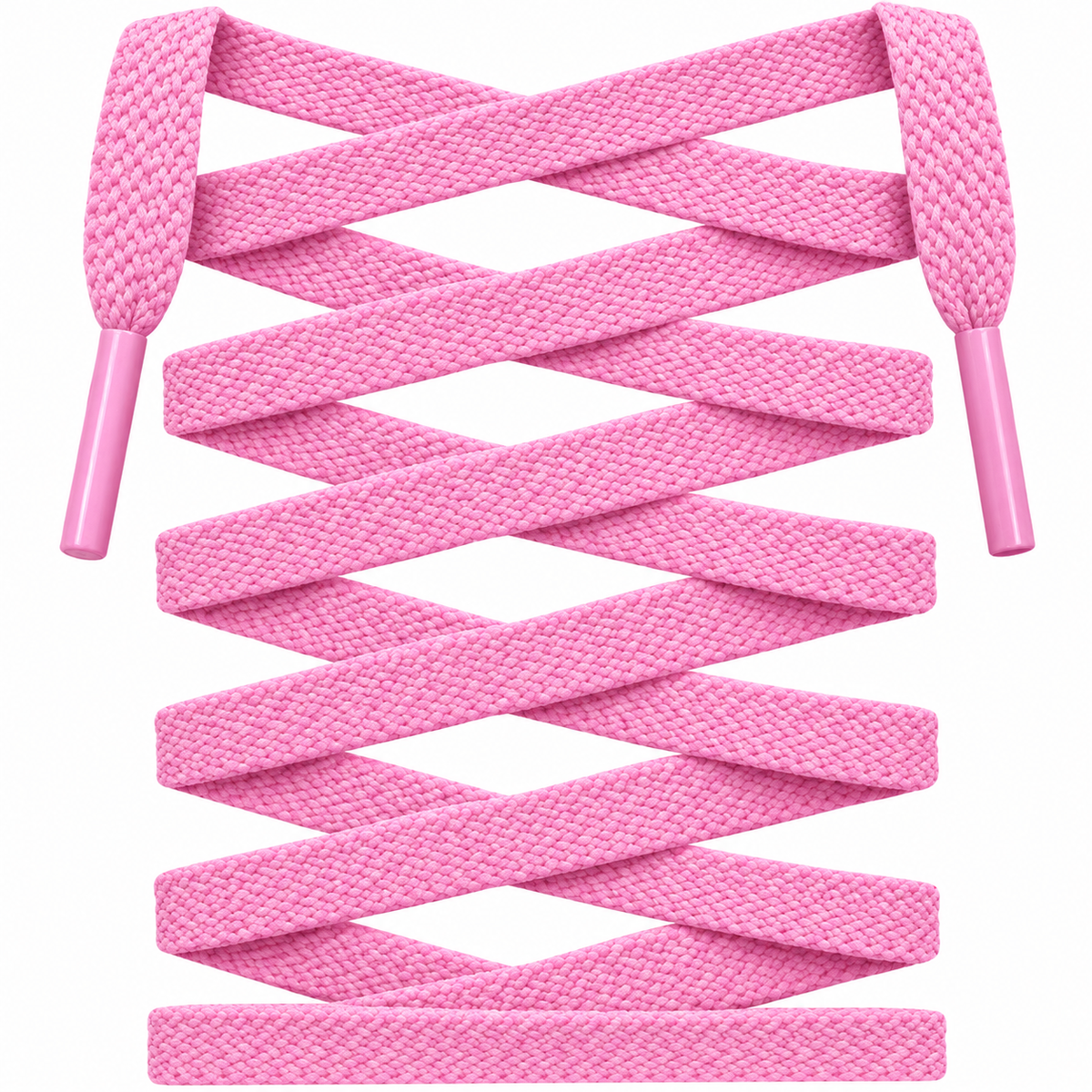 Party Pink Premium Flat Shoelaces